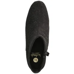 Ankle Boots - Black micro/ stones