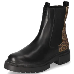 Chelsea Boot - Black-Leopard