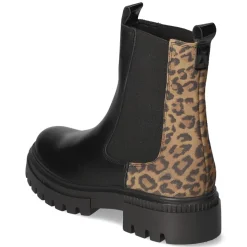 Chelsea Boot - Black-Leopard