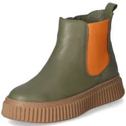 Chelsea Boots - oliv/orange