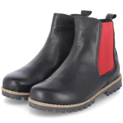 Chelsea Boots - schwarz/rot