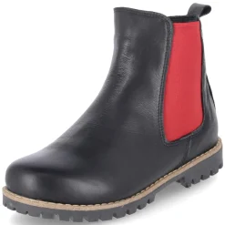 Chelsea Boots - schwarz/rot