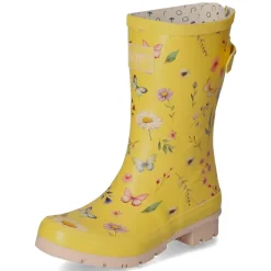 Gummistiefel BUTTERFLY - Yellow-Pink