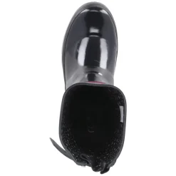 Gummistiefel GLOSSY - black-pink