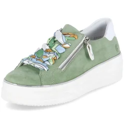 Halbschuhe - grün kombi