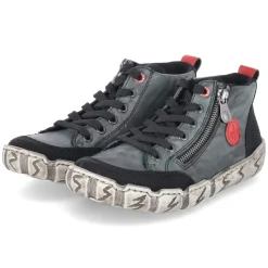 Halbschuhe - grün kombi