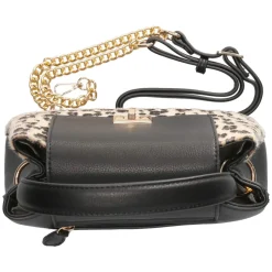 Handtasche - beige/schwarz