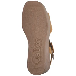 Keilsandaletten - cognac (holz)