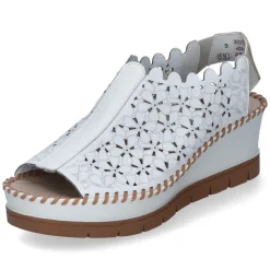 Keilsandaletten - offwhite/offwhite/tan