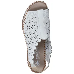 Keilsandaletten - offwhite/offwhite/tan