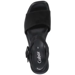 Keilsandaletten - schwarz