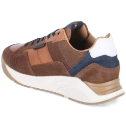 Low Sneaker - Cognac-Navy