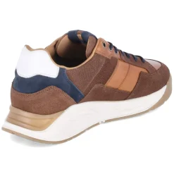 Low Sneaker - Cognac-Navy