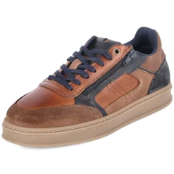 Low Sneaker - Cognac-Navy