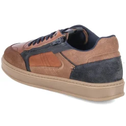 Low Sneaker - Cognac-Navy