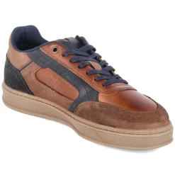 Low Sneaker - Cognac-Navy
