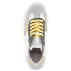 Low Sneaker - latte/yellow/pine