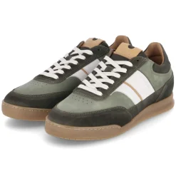 Low Sneaker - moss green-white