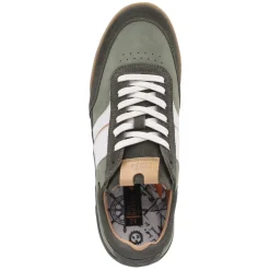 Low Sneaker - moss green-white