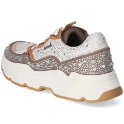 Low Sneaker - Taupe Tan mesh micro/ stones