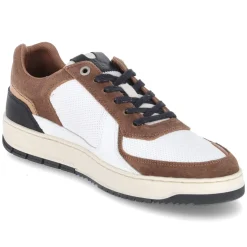 Low Sneaker - white - darkbrown