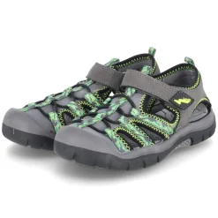 Outdoorsandalen - dkgrey-grey-lime