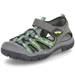 Outdoorsandalen - dkgrey-grey-lime