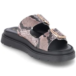 Pantoletten - BEIGE SNAKE