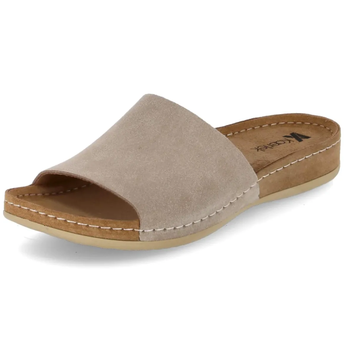 Pantoletten - rock beige