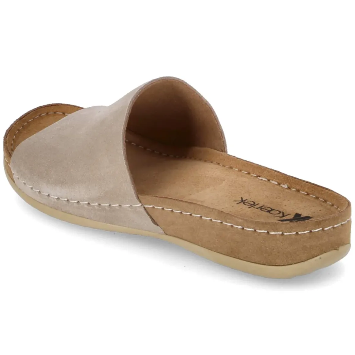 Pantoletten - rock beige