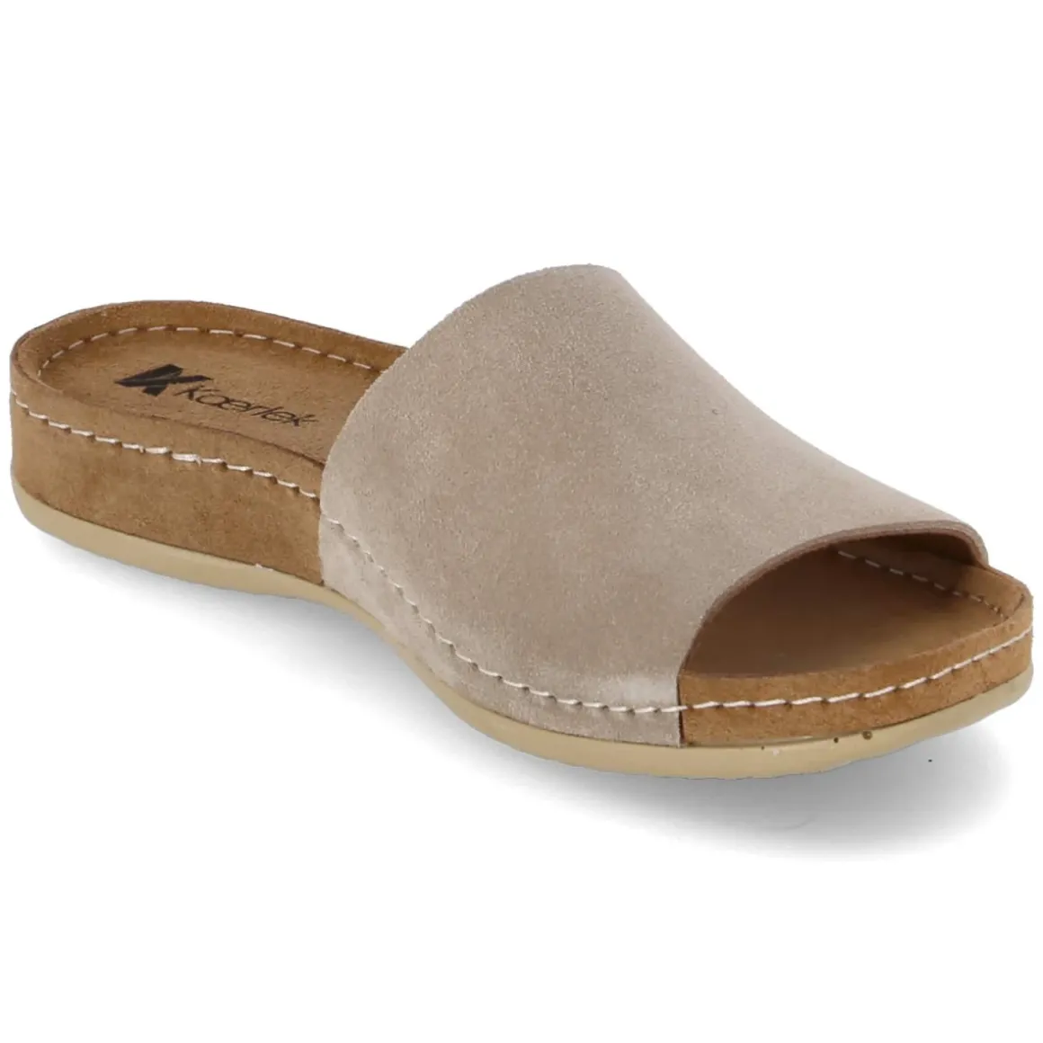 Pantoletten - rock beige