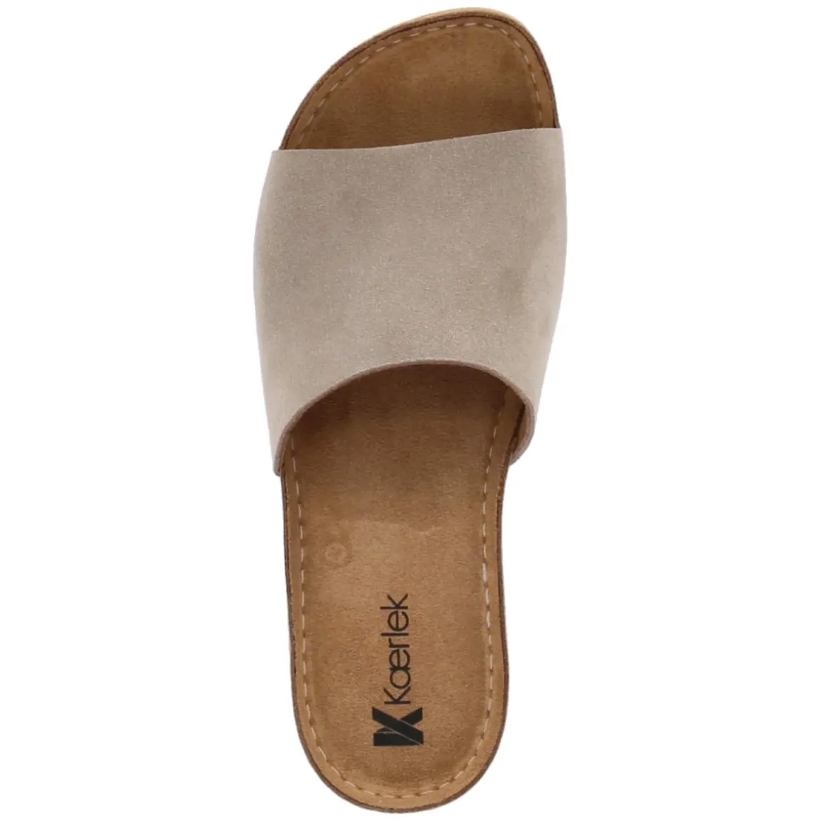 Pantoletten - rock beige