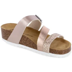 Pantoletten - rose/multi