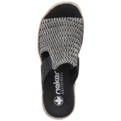 Pantoletten - schwarz- kombi