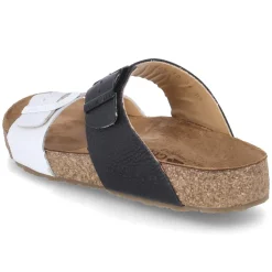 Pantoletten ANDREA - weiss/schwarz