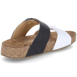 Pantoletten ANDREA - weiss/schwarz