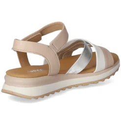 Sandalen - newrose/silb/weiss