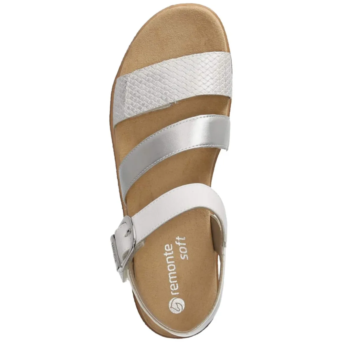 Sandalen - silber/platin