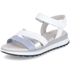 Sandalen - sky/silber/weiss