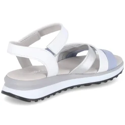Sandalen - sky/silber/weiss
