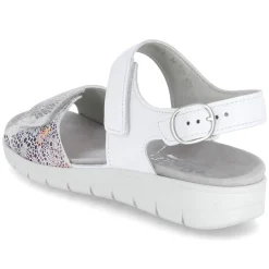 Sandalen FLOWER-SAMT/SOFT-N. - weiss