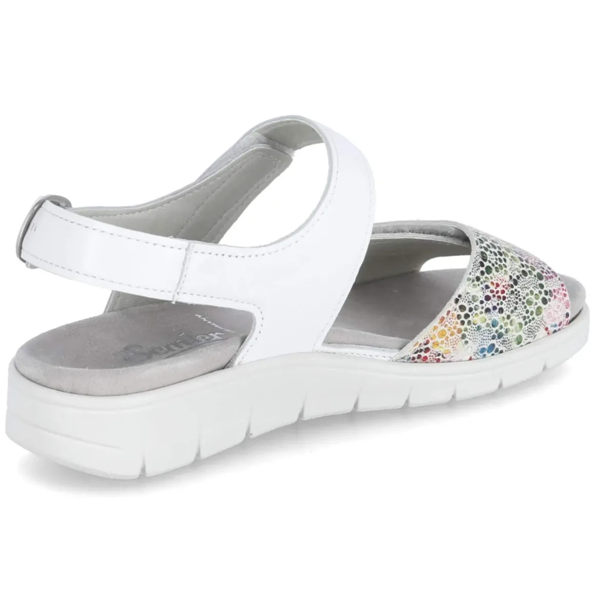 Sandalen FLOWER-SAMT/SOFT-N. - weiss