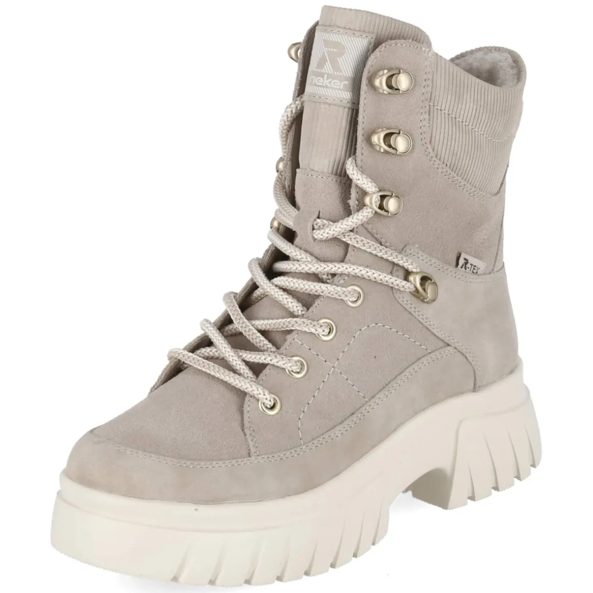 Schnürboots - beige