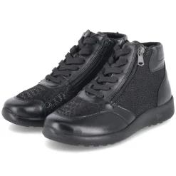 Schnürboots KIRA 24 - black metall