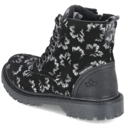 Schnürboots MALATI - schwarz/silber