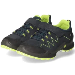 Schnürhalbschuhe - navy/gelb