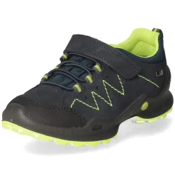 Schnürhalbschuhe - navy/gelb