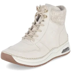 Schnürstiefeletten - beige