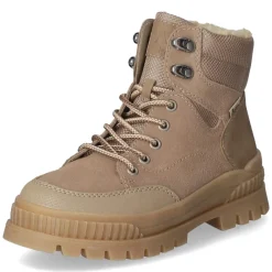 Schnürstiefeletten - beige