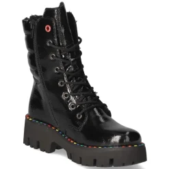 Schnürstiefeletten - black